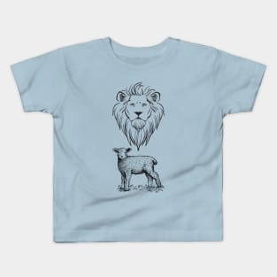 Lion of Judah,Lamb of God Kids T-Shirt